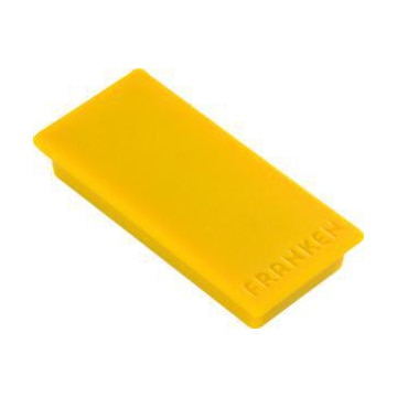 Magnet, m. Kratzschutz, HxB 23x50mm, gelb, Haftkraft 1kg