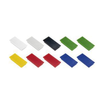 Magnet, m. Kratzschutz, HxB 23x50mm, farblich sortiert, Haftkraft 1kg