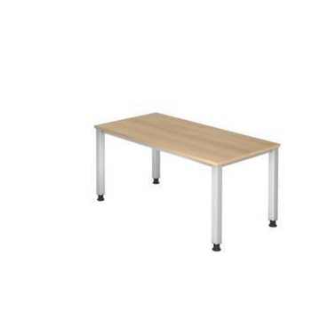 Höhenverstellbarer Schreibtisch,HxBxT 685-810x1600x800mm,Platte Eiche