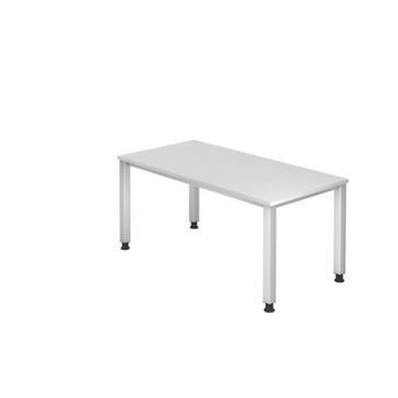 Höhenverstellbarer Schreibtisch, HxBxT 685-810x1600x800mm, Platte weiß
