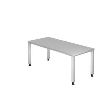 Höhenverstellbarer Schreibtisch, HxBxT 685-810x1800x800mm, Platte grau
