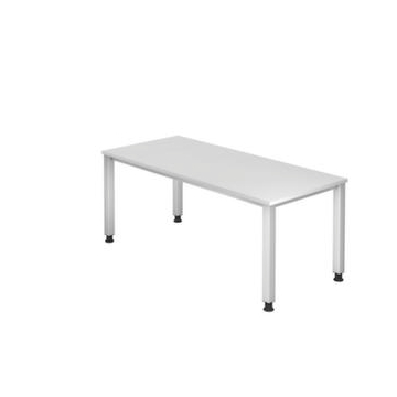 Höhenverstellbarer Schreibtisch, HxBxT 685-810x1800x800mm, Platte weiß