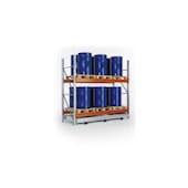 Palettenregal,Grundfeld,HxBxT 2700x2870x1100mm,Fachl. 3370kg,2xTraversen