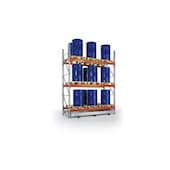 Palettenregal,Anbaufeld,HxBxT 3800x2870x1100mm,Fachl. 2930kg,3xTraversen