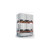 Palettenregal,Grundfeld,HxBxT 3300x2395x1100mm,Fachl. 2900kg,2xTraversen