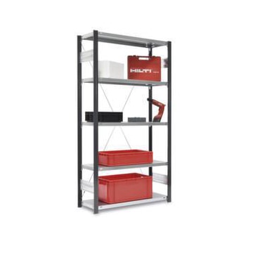 Systemregal, Grundfeld, HxBxT 1750x1060x435mm, Fachl. 145kg, 4xStahlboden