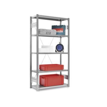 Systemregal, Grundfeld, HxBxT 1750x1060x435mm, Fachl. 145kg, 4xStahlboden
