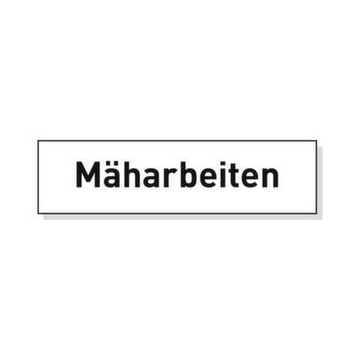 Beschriftung, f. Warnschild, 