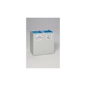 Wertstoff-Sammelbox,2x40l,HxBxT 570x505x405mm,Korpus Polystyrol lichtgrau