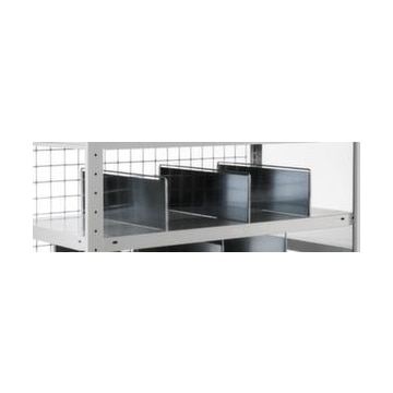 Trennblech, f. Steckregal, HxT 150x500mm, Freistehend, Stahl