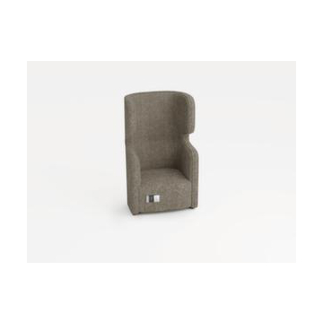 Sessel, 1-Sitzer, schallabsorbierend, Stoff beige, HxBxT 1330x860x760mm