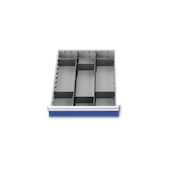 Schubladeneinsatzset, f. Werkbank, 6 Längsteiler/2 Trennbleche