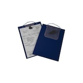 Auftragsmappe, m. Kordel, Schlüsselfach, f. DIN A4, hochfeste Folie, blau