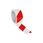 Bodenmarkierungsband, PVC, rot/weiß, Band LxB 33mx50mm