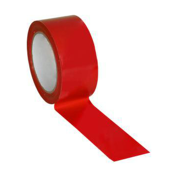 Bodenmarkierungsband, PVC, rot, Band LxB 10mx50mm