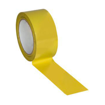 Bodenmarkierungsband, PVC, gelb, Band LxB 10mx50mm