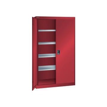 Schwerlast-Flügeltürenschrank, HxBxT 1950x1100x641mm, Lackierung RAL3003