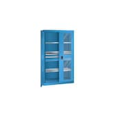 Schwerlast-Flügeltürenschrank, HxBxT 1950x1100x641mm, Lackierung RAL5012