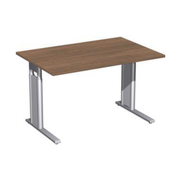 Höhenverstellbarer Schreibtisch,HxBxT 680-820x1200x800mm,Platte Nussbaum