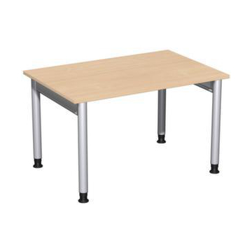 Höhenverstellbarer Schreibtisch,HxBxT 680-820x1200x800mm,Platte Buche