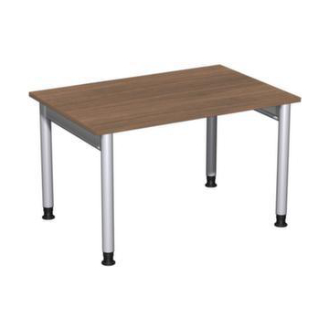 Höhenverstellbarer Schreibtisch,HxBxT 680-820x1200x800mm,Platte Nussbaum