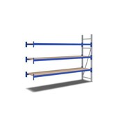 Weitspannregal,Anbaufeld,HxBxT 2000x2760x600mm,Fachl. 500kg,3xHolzboden