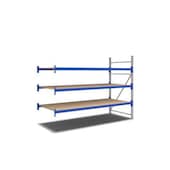 Weitspannregal,Anbaufeld,HxBxT 2000x2760x1100mm,Fachl. 500kg,3xHolzboden