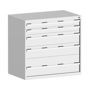 Schubladenschrank,HxBxT 1000x1050x750mm,Deckel-,Boden-,Frontfarbe RAL7035