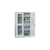 Großraum-Flügeltürenschrank,HxBxT 1950x1200x400mm,RAL7035,Front RAL7016