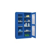 Großraum-Flügeltürenschrank,HxBxT 1950x1200x600mm,RAL7035,Front RAL7035