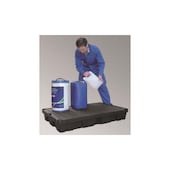 PE-Auffangwanne, f. Kleingebinde, Auffangvol. 100l, HxBxT 175x1200x800mm