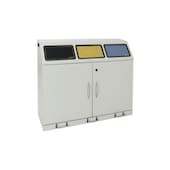 Wertstoffsammelstation,3x70l,HxBxT 1000x1180x380mm,Brandschutzklasse A1