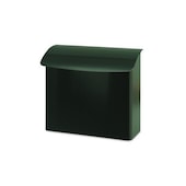 Wandbriefkasten, Metall, grün, HxBxT 420x415x160mm, Einwurf/Entnahme oben