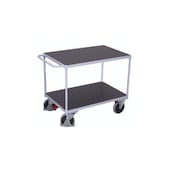 Tischwagen, Tragl. 500kg, 2 Etage(n), Ladefl. LxB 1000x600mm, Holzetage