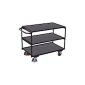 Tischwagen, Tragl. 250kg, 3 Etage(n), Ladefl. LxB 835x490mm, Holzetage