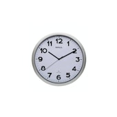Wanduhr,Funk,arabische Zahlen,Ziffernblatt weiß,Anzeige analog,Ø 400mm