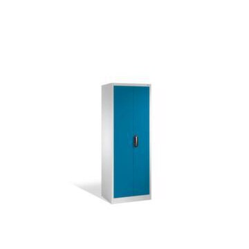 Universalschrank, HxBxT 1950x800x500mm, Korpus RAL7035, Front RAL5010