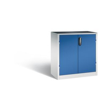Universalschrank, HxBxT 1000x930x500mm, Korpus RAL7035, Front RAL5010