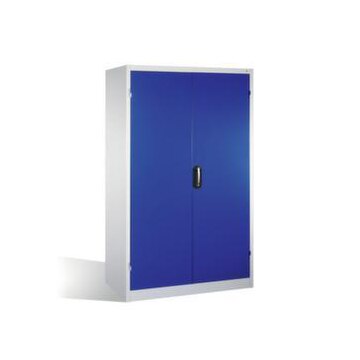 Großraum-Flügeltürenschrank, Korpus RAL7035, Front RAL5010