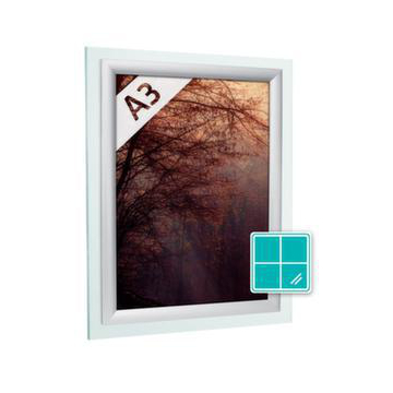 Fensterklapprahmen m. Konterrahmen, HxB 450x327mm, DIN A3, Profil 25mm