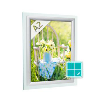 Fensterklapprahmen m. Konterrahmen, HxB 624x450mm, DIN A2, Profil 25mm