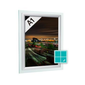 Fensterklapprahmen m. Konterrahmen, HxB 871x624mm, DIN A1, Profil 25mm