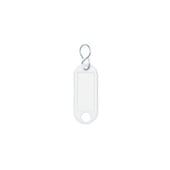 Schlüsselanhänger, Kunststoff, weiß, m. S-Haken, HxLxB 3x52x21mm