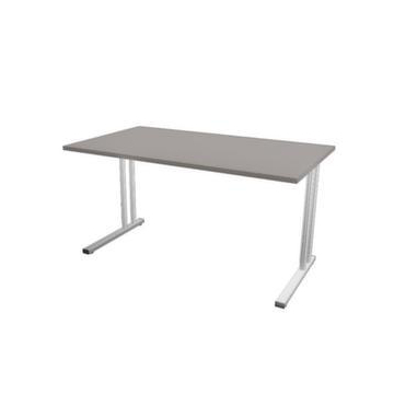 Höhenverstellbarer Schreibtisch, HxBxT 720-840x1400x800mm, BZ-grau