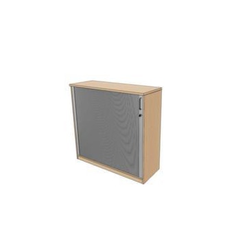 Querrollladenschrank, HxBxT 1155x1200x445mm, 2xHolzboden, 3 OH, NH-Ahorn