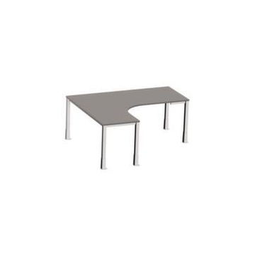 Höhenverstellbarer Freiform-Schreibtisch, BZ-grau