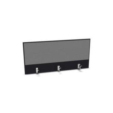 Aufsatz-Paneel, f. Schreibtisch, Anbau hinten, CC-schwarz, BN8078-grau