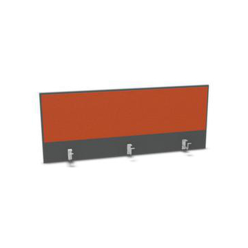 Aufsatz-Paneel,f. Schreibtisch,Anbau hinten,MS-dunkelgrau,BN3012-orange