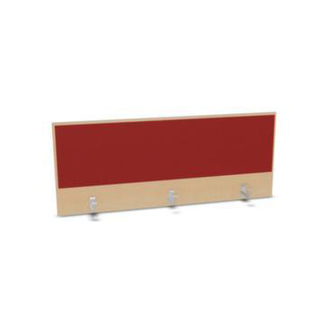 Aufsatz-Paneel,f. Schreibtisch,Anbau hinten,B 1400mm,NH-Ahorn,BN4011-rot