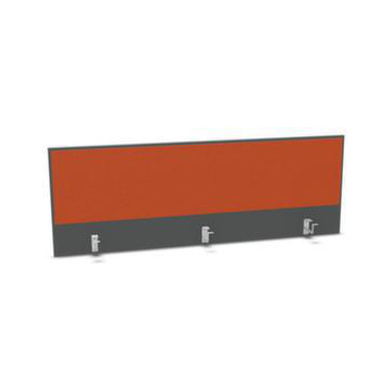 Aufsatz-Paneel,f. Schreibtisch,Anbau hinten,MS-dunkelgrau,BN3012-orange